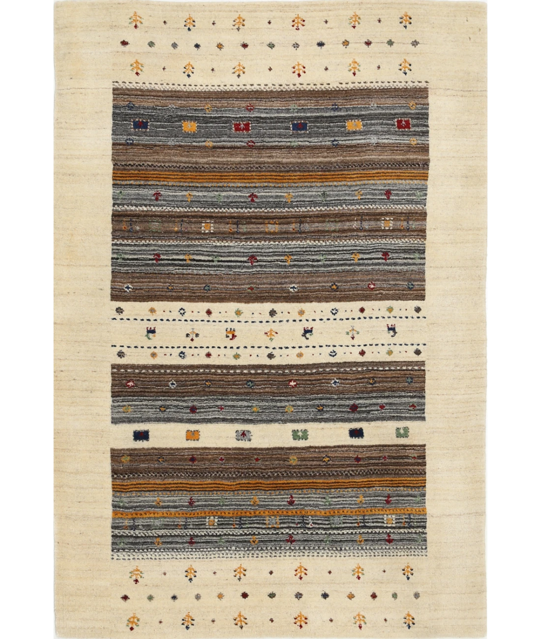 Hand Made Lori Wool Rug 4' 0" X 5' 11"