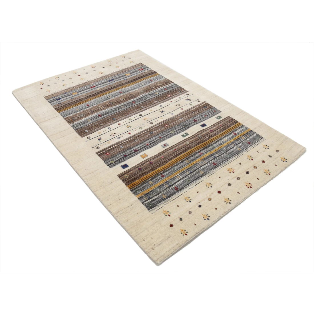Hand Made Lori Wool Rug 4' 0" X 5' 11"