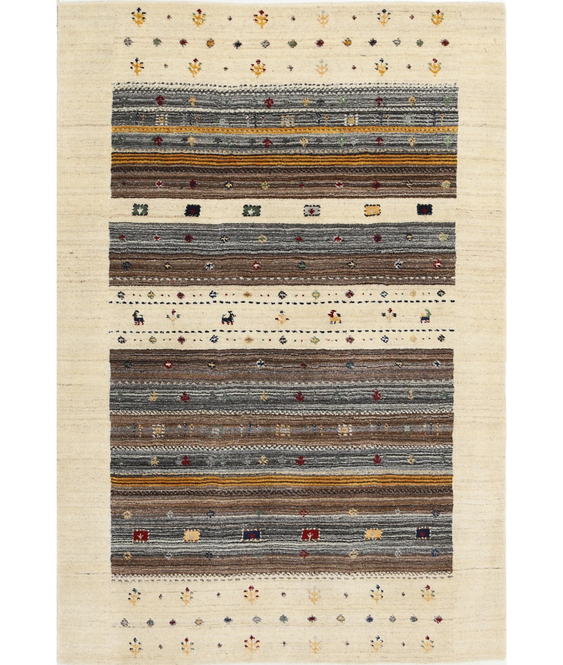 Hand Made Lori Wool Rug 3' 11" X 5' 11"