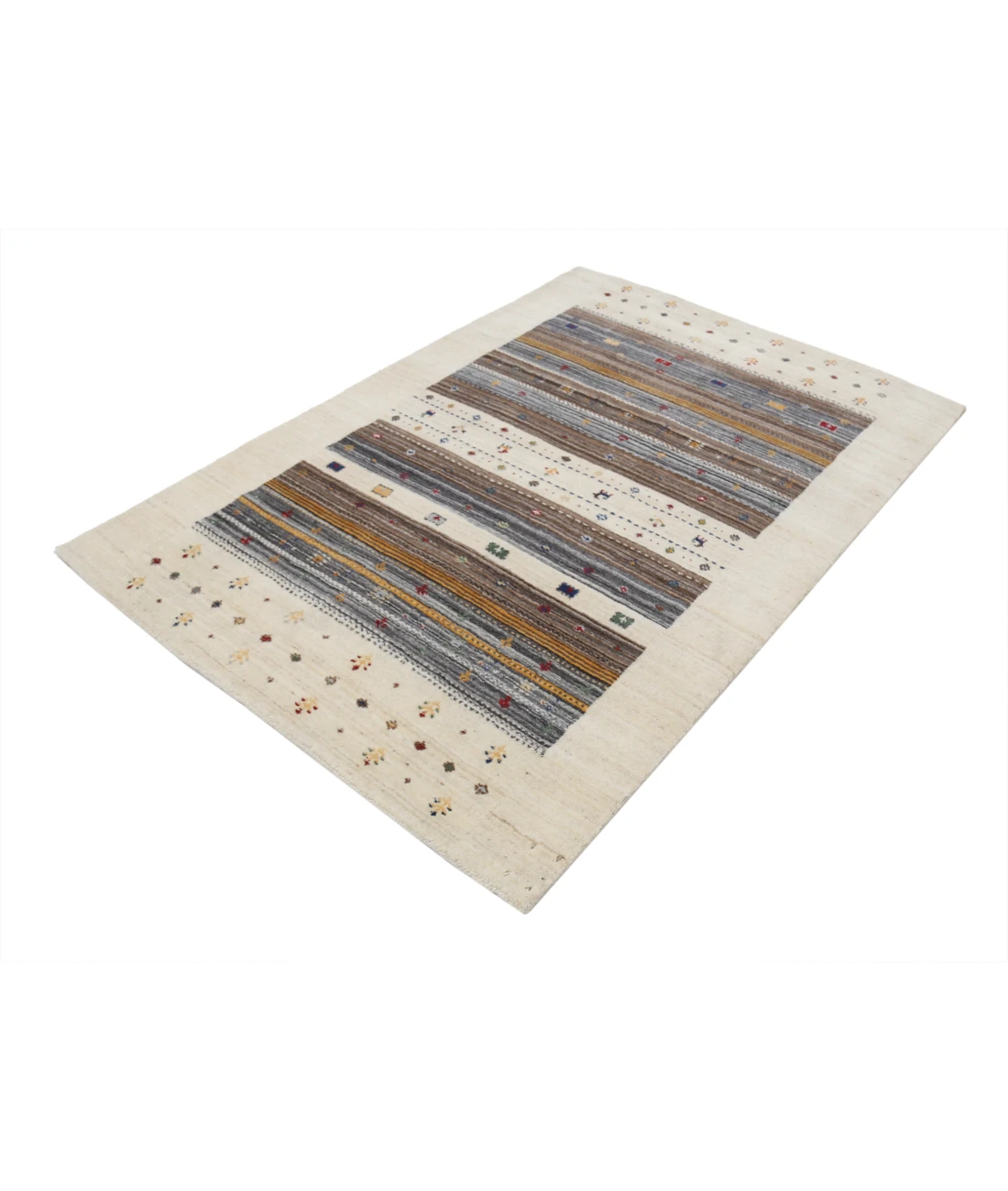 Hand Made Lori Wool Rug 4' 0" X 5' 10"