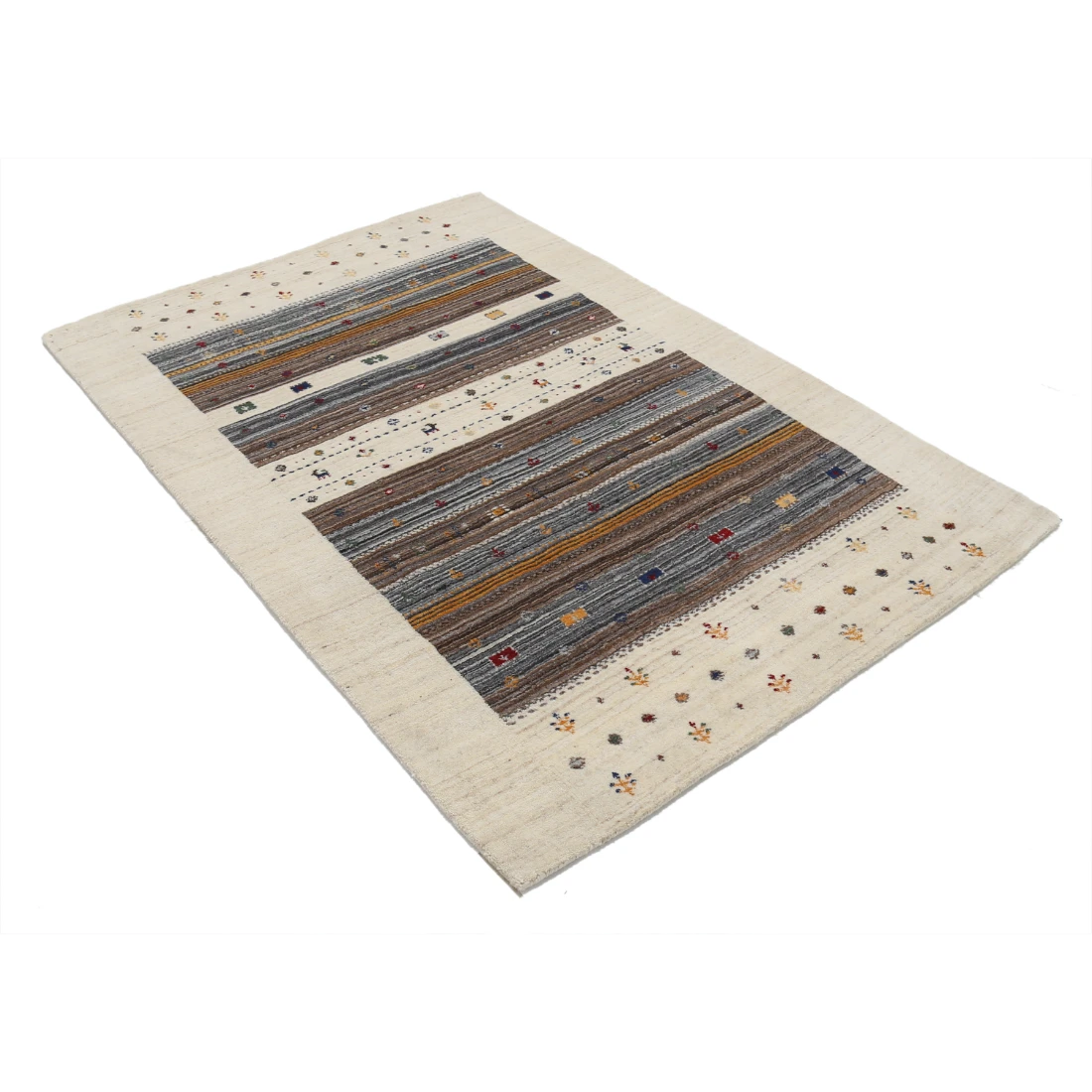 Hand Made Lori Wool Rug 4' 0" X 5' 10"