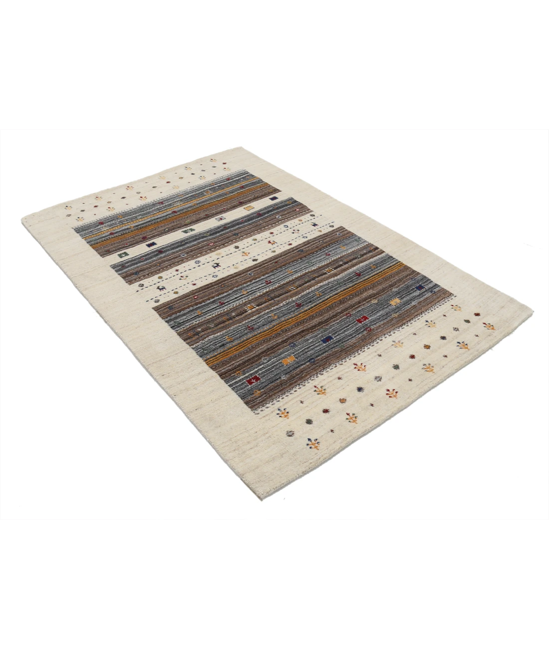 Hand Made Lori Wool Rug 4' 0" X 5' 10"