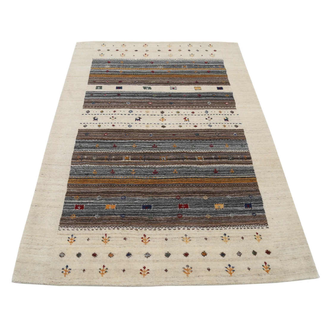 Hand Made Lori Wool Rug 4' 0" X 5' 10"