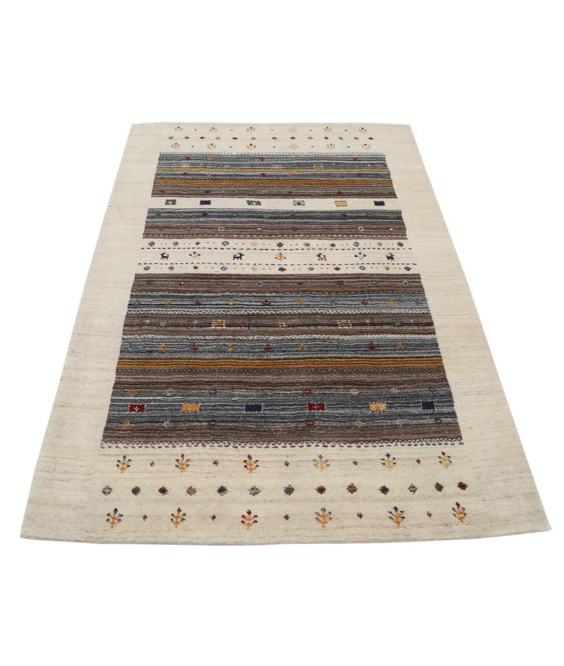 Hand Made Lori Wool Rug 4' 0" X 5' 10"