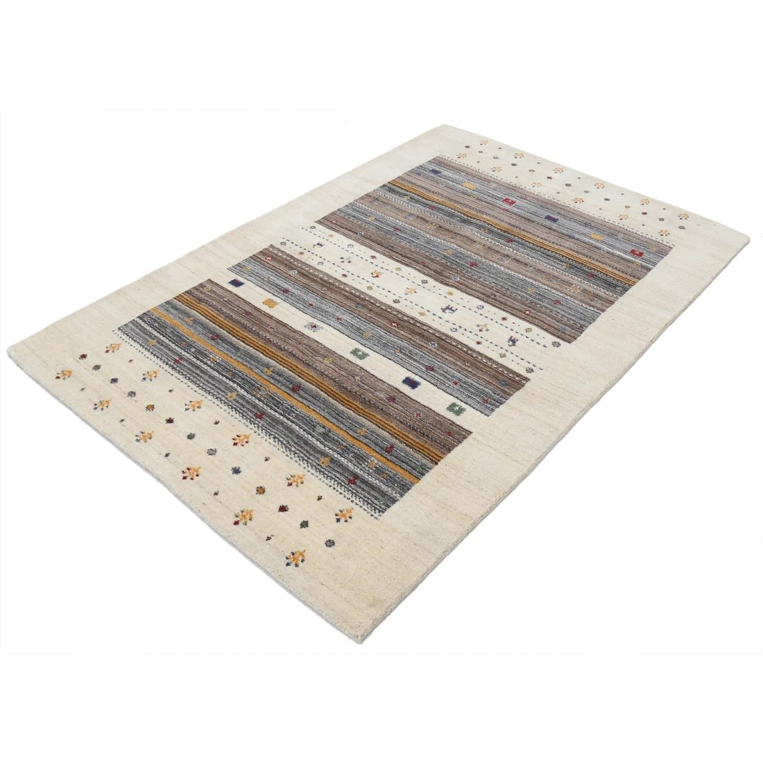 Hand Made Lori Wool Rug 4' 1" X 5' 11"