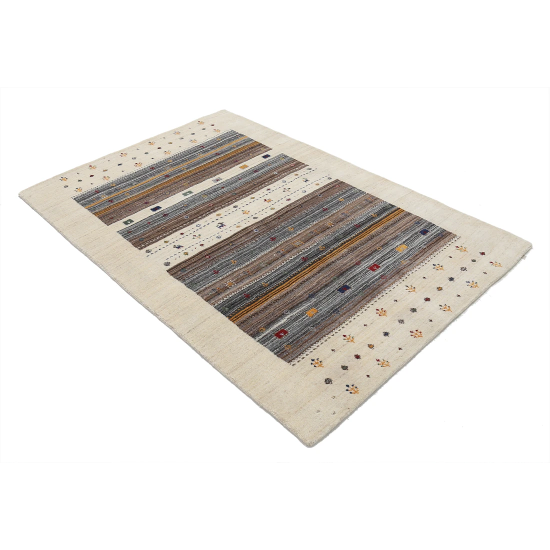 Hand Made Lori Wool Rug 4' 1" X 5' 11"