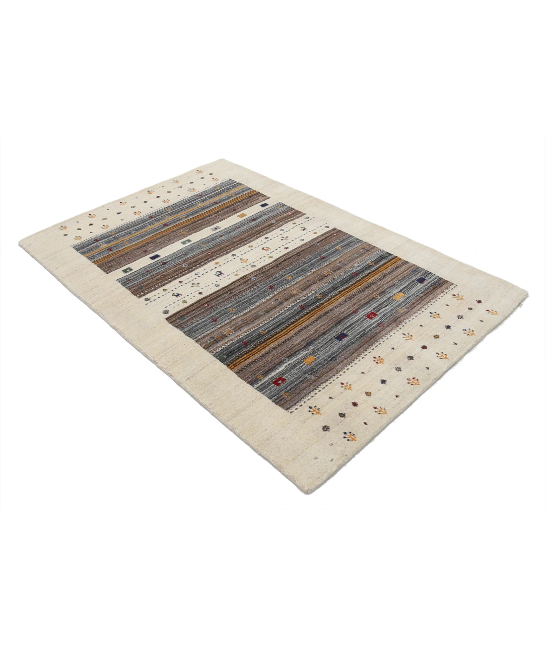 Hand Made Lori Wool Rug 4' 1" X 5' 11"