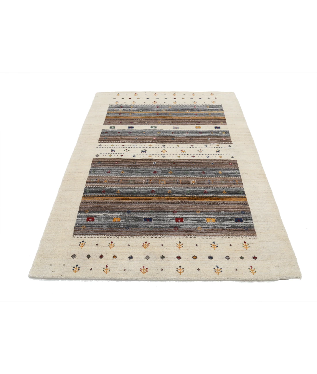 Hand Made Lori Wool Rug 4' 1" X 5' 11"