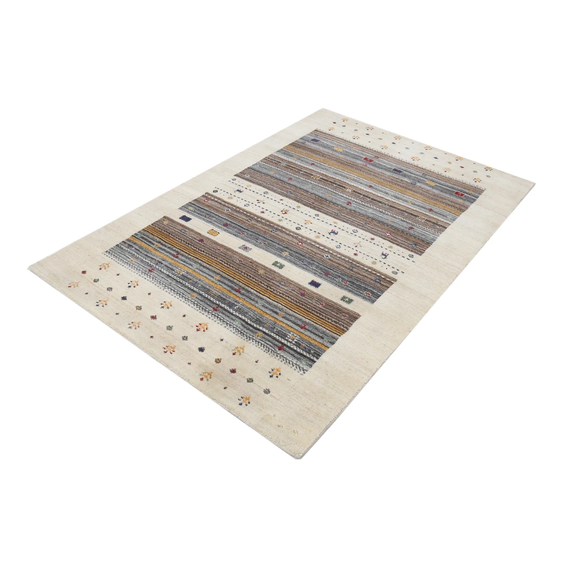 Hand Made Lori Wool Rug 4' 0" X 5' 10"