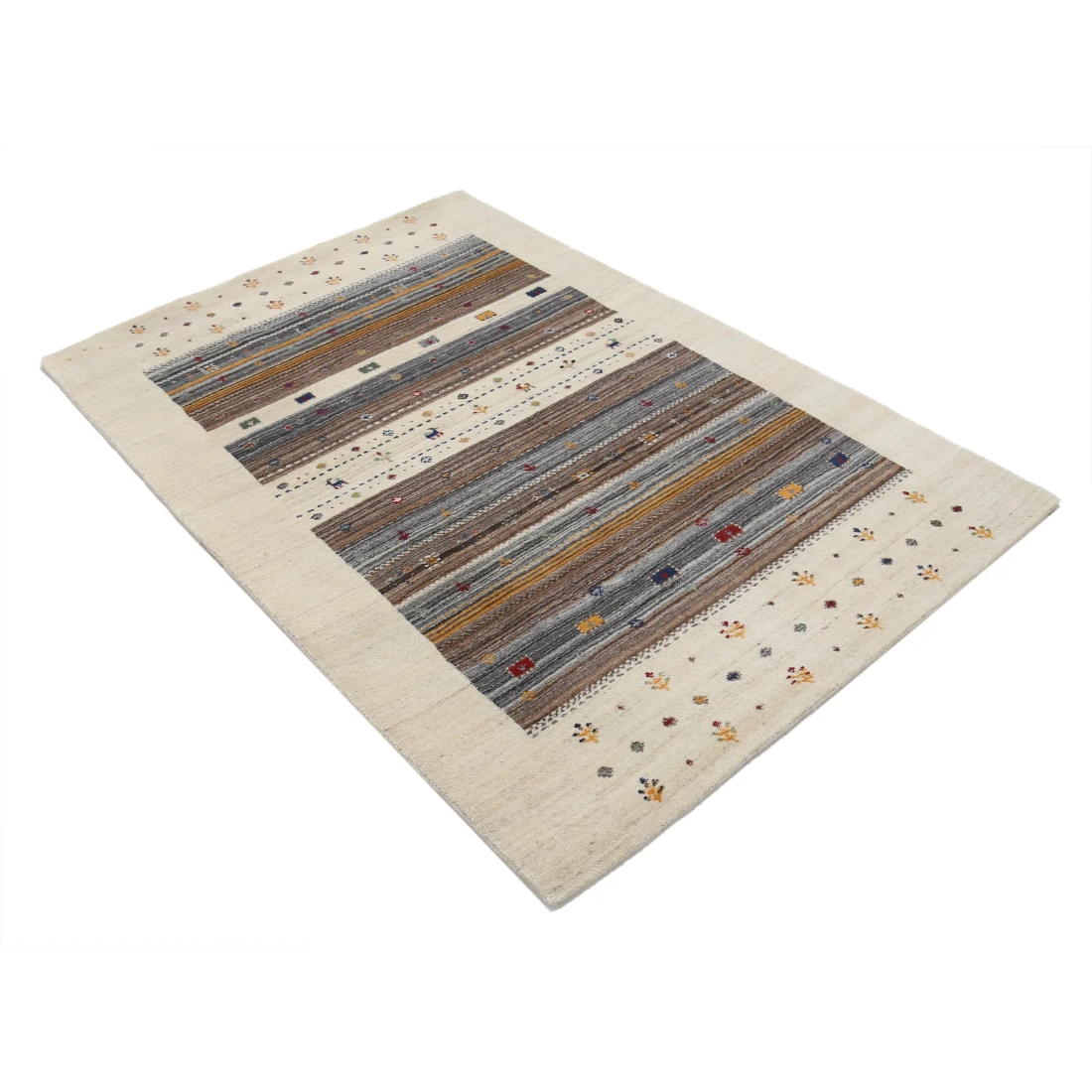 Hand Made Lori Wool Rug 4' 0" X 5' 10"