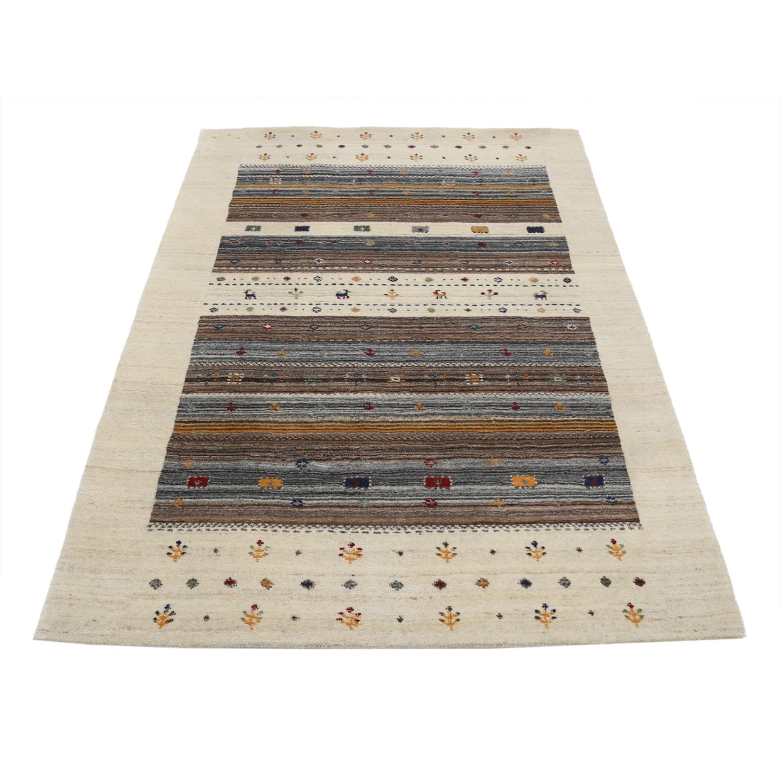 Hand Made Lori Wool Rug 4' 0" X 5' 10"