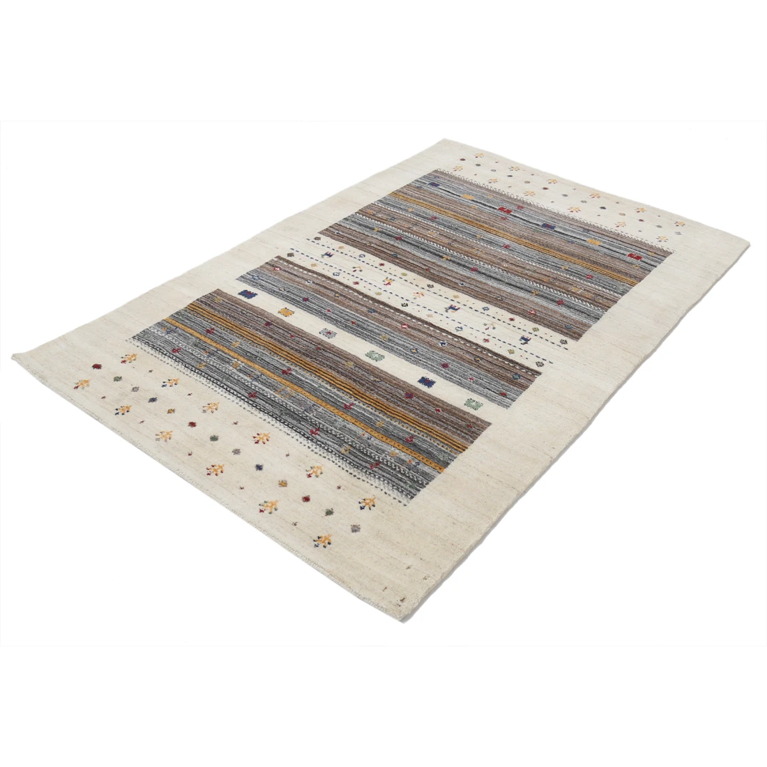 Hand Made Lori Wool Rug 4' 0" X 5' 10"