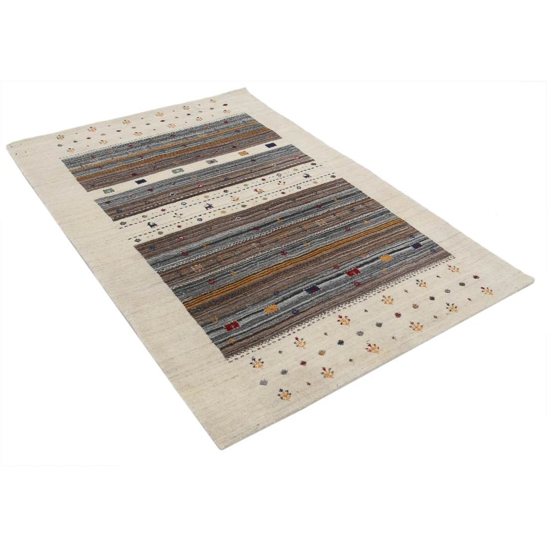 Hand Made Lori Wool Rug 4' 0" X 5' 10"