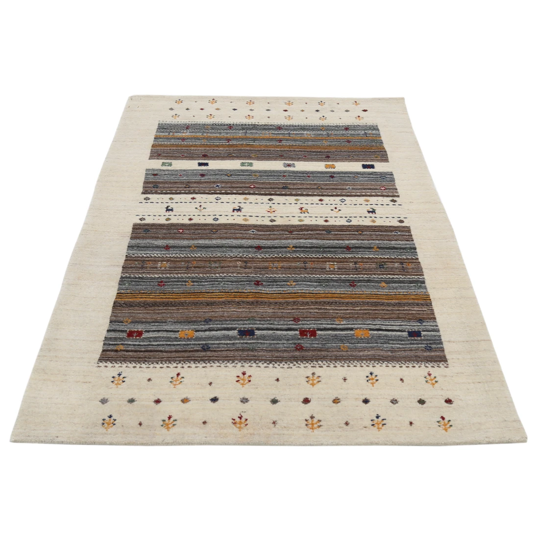 Hand Made Lori Wool Rug 4' 0" X 5' 10"