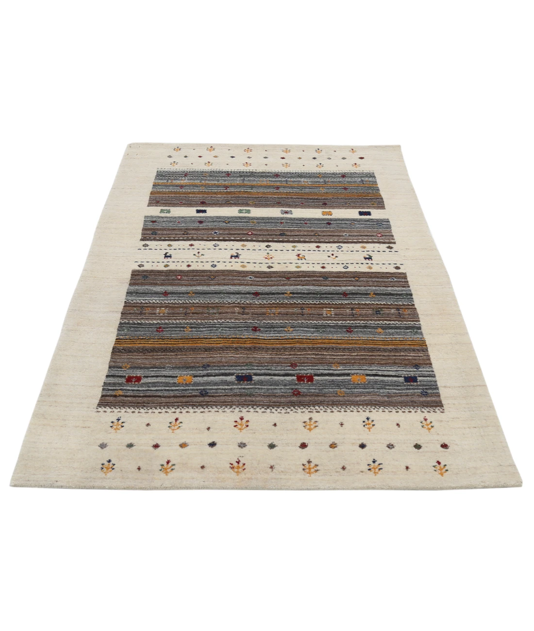 Hand Made Lori Wool Rug 4' 0" X 5' 10"