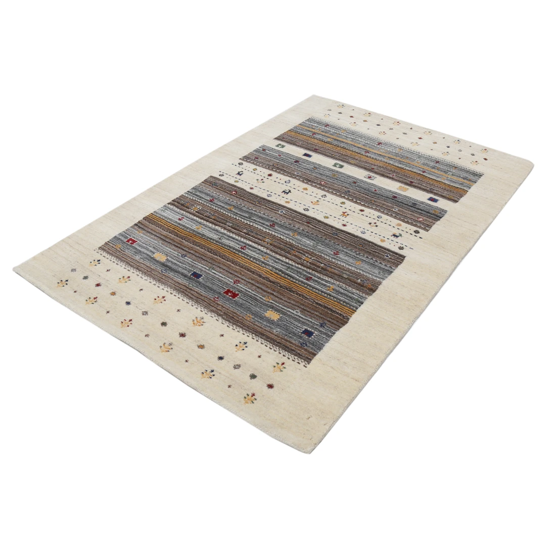 Hand Made Lori Wool Rug 4' 0" X 5' 11"