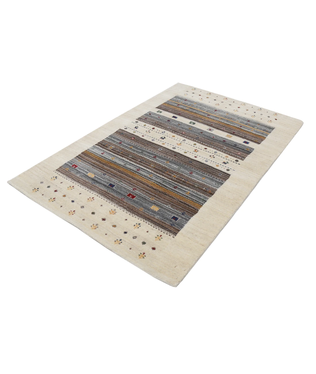 Hand Made Lori Wool Rug 4' 0" X 5' 11"