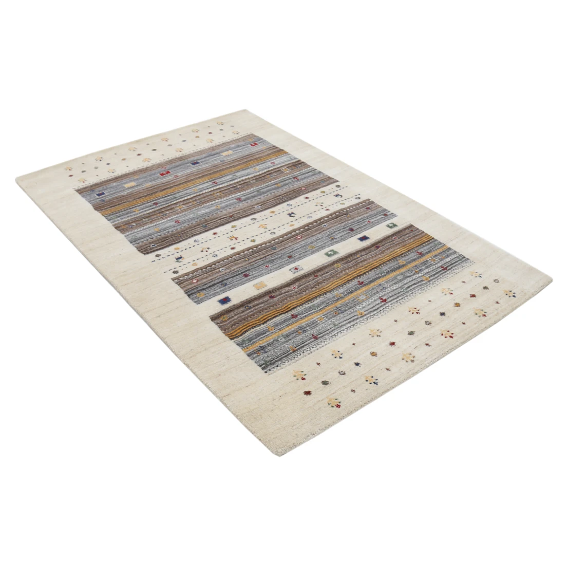 Hand Made Lori Wool Rug 4' 0" X 5' 11"