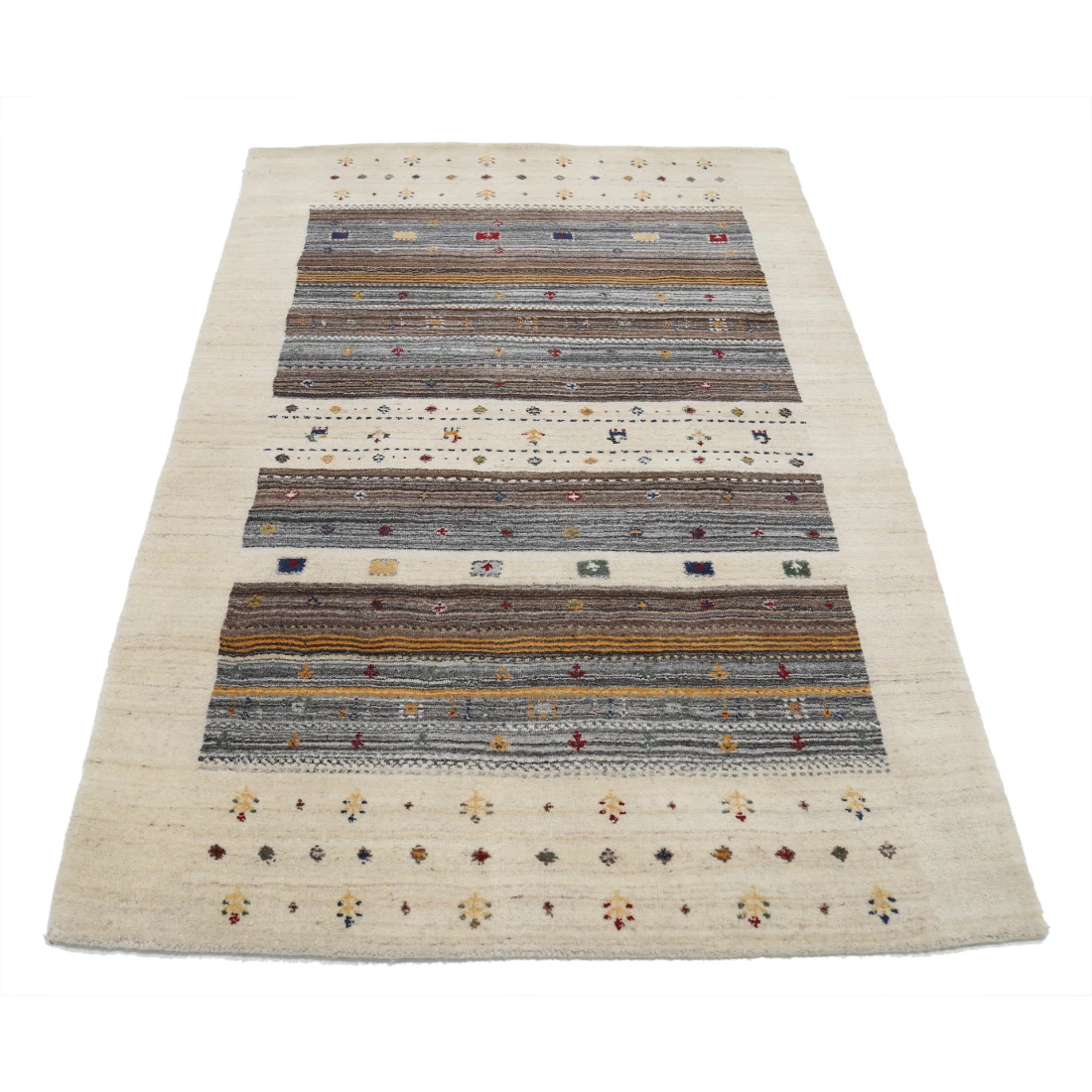 Hand Made Lori Wool Rug 4' 0" X 5' 11"