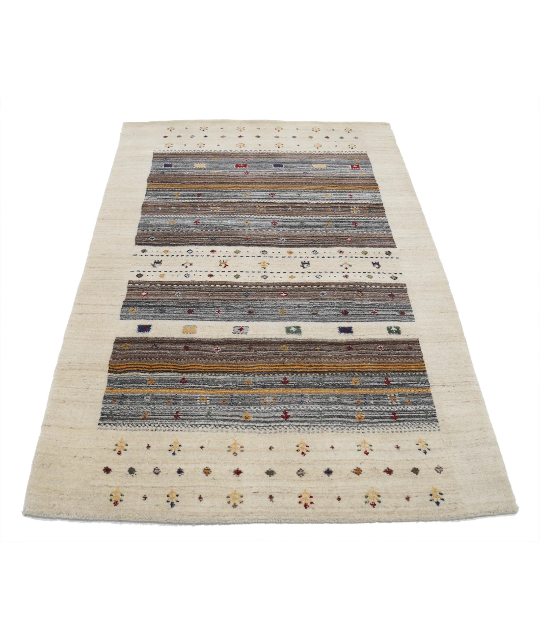 Hand Made Lori Wool Rug 4' 0" X 5' 11"