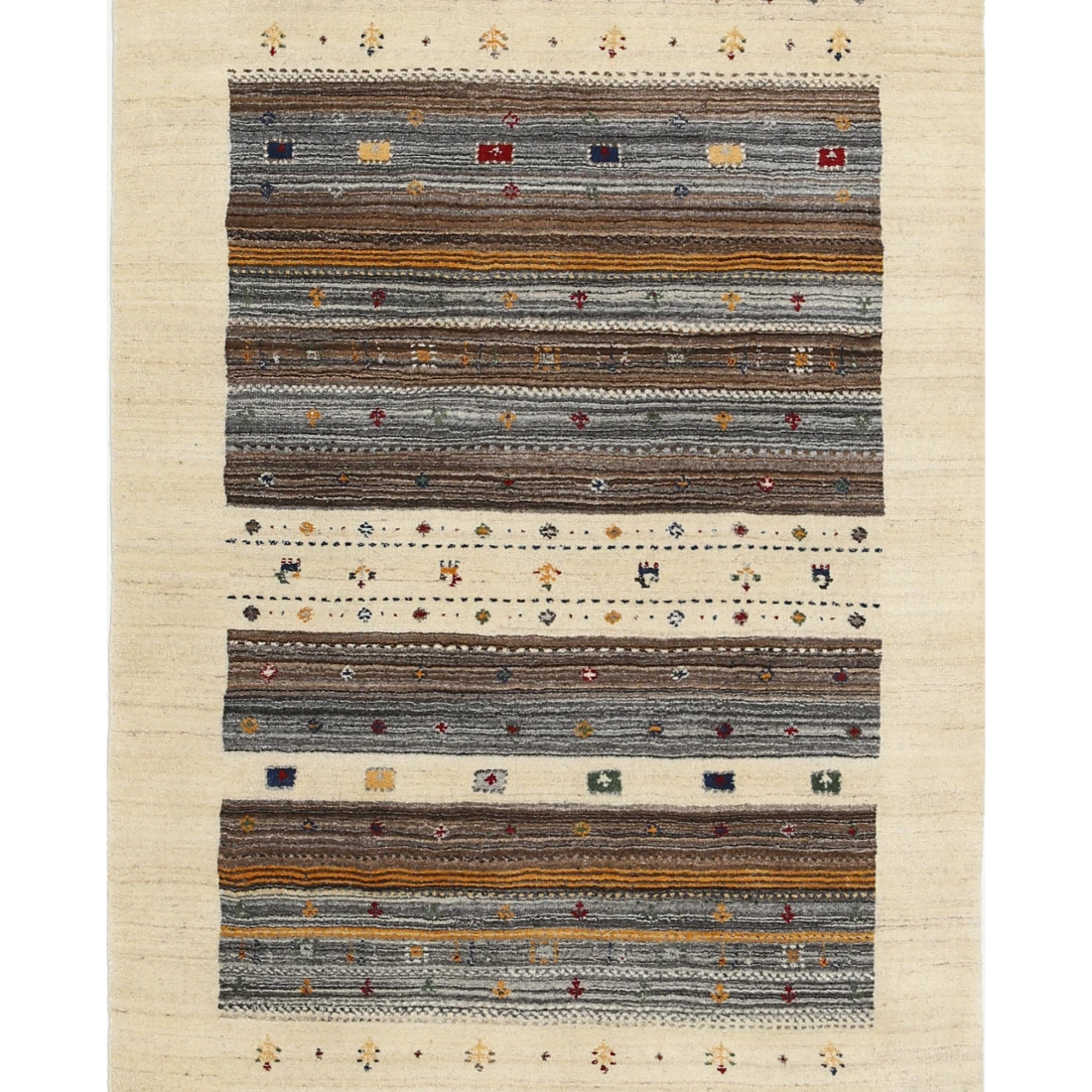 Hand Made Lori Wool Rug 4' 0" X 5' 11"