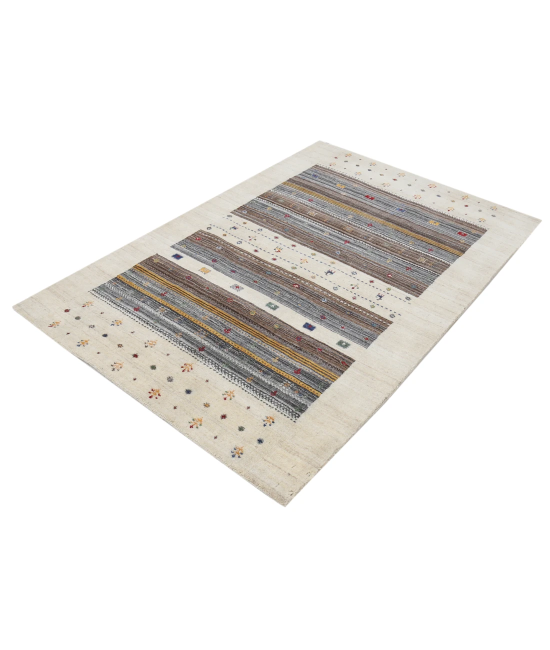 Hand Made Lori Wool Rug 3' 11" X 5' 9"