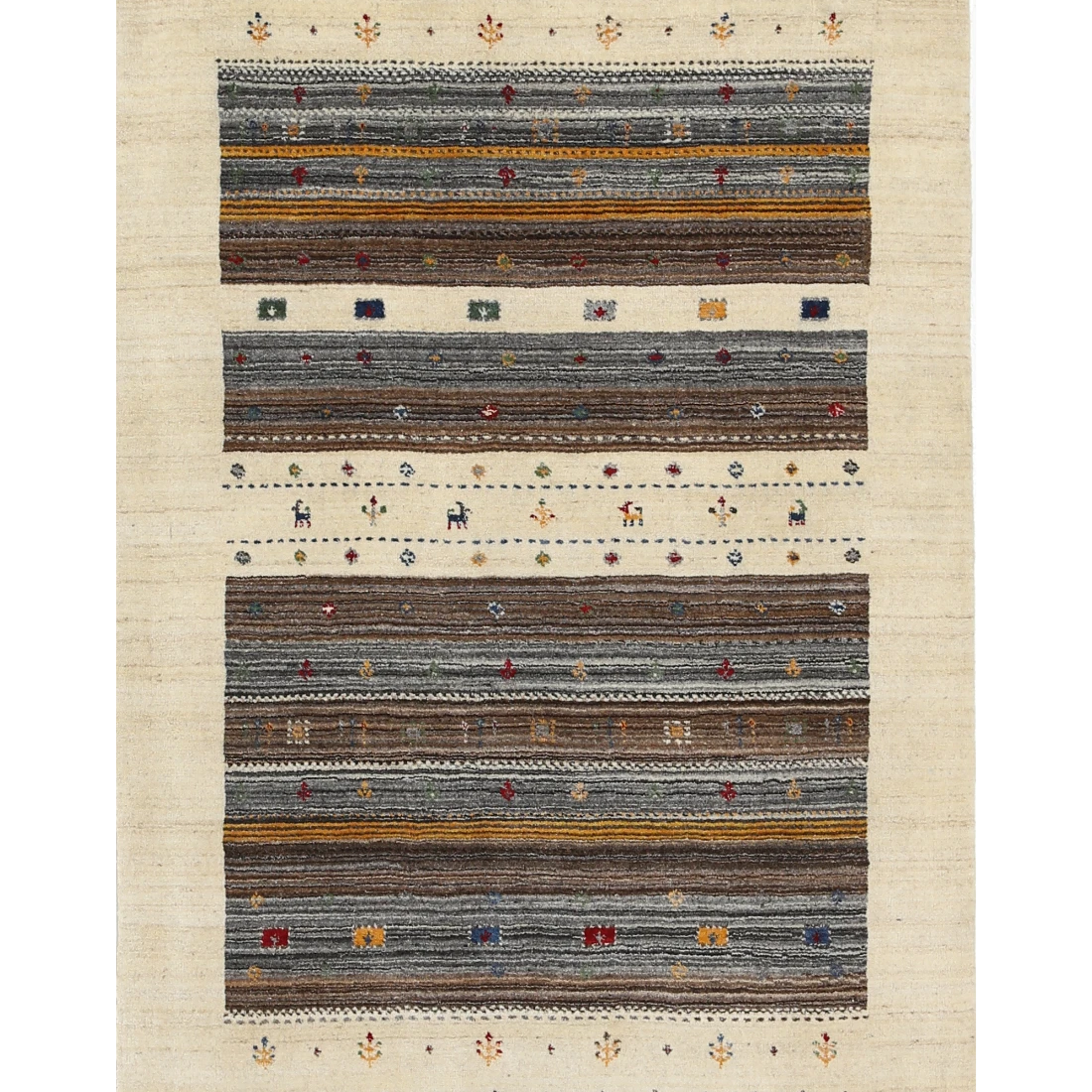 Hand Made Lori Wool Rug 3' 11" X 5' 9"