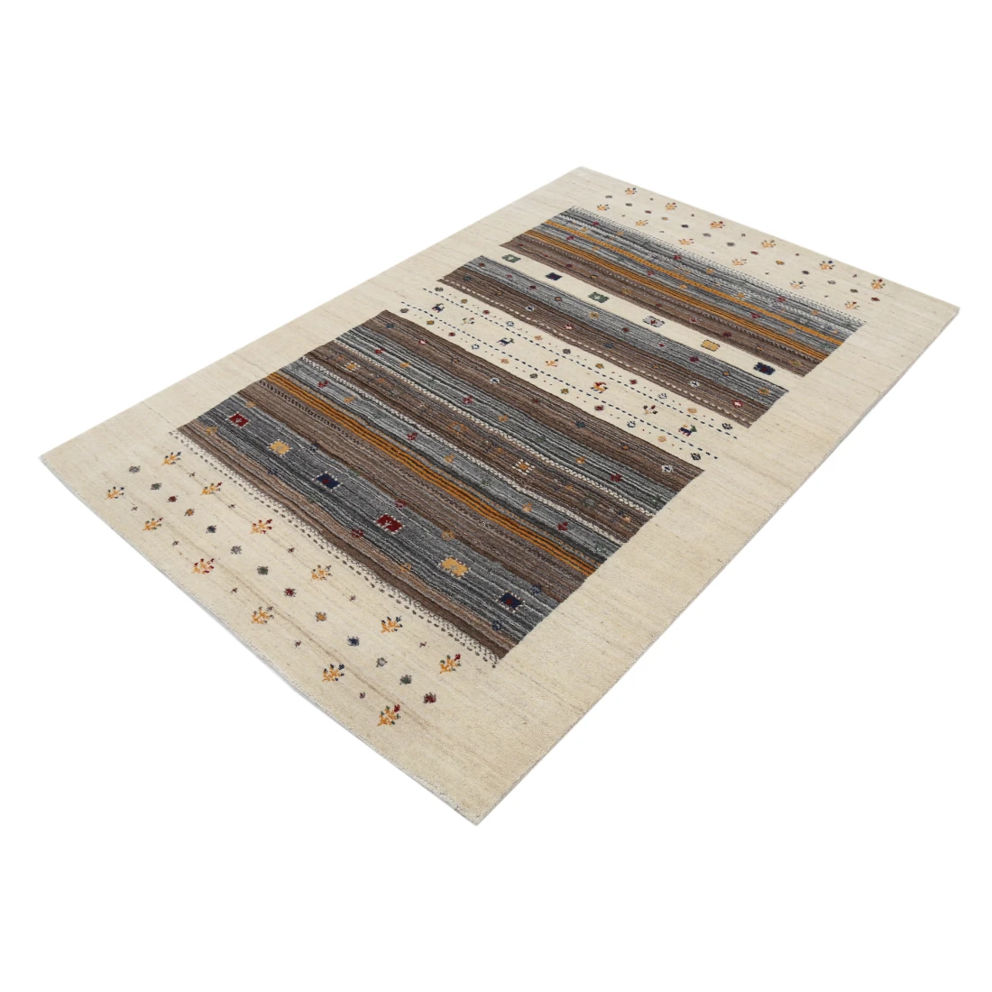 Hand Made Lori Wool Rug 4' 0" X 5' 10"