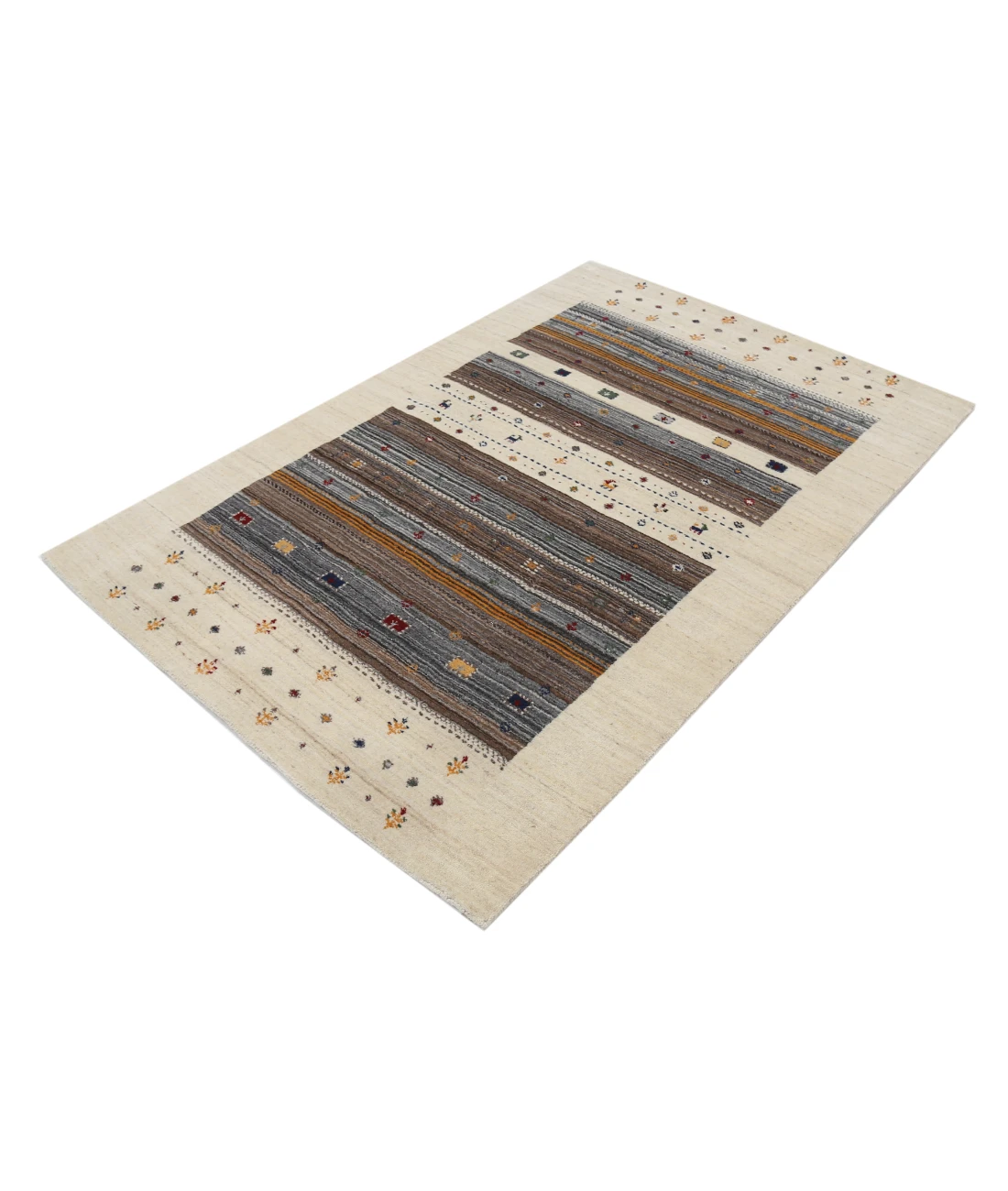 Hand Made Lori Wool Rug 4' 0" X 5' 10"