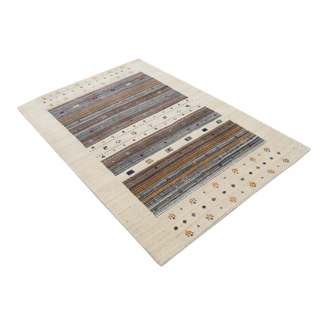Hand Made Lori Wool Rug 4' 0" X 5' 10"