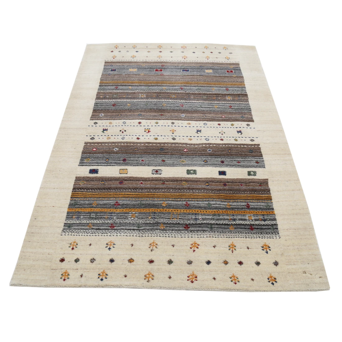 Hand Made Lori Wool Rug 4' 0" X 5' 10"