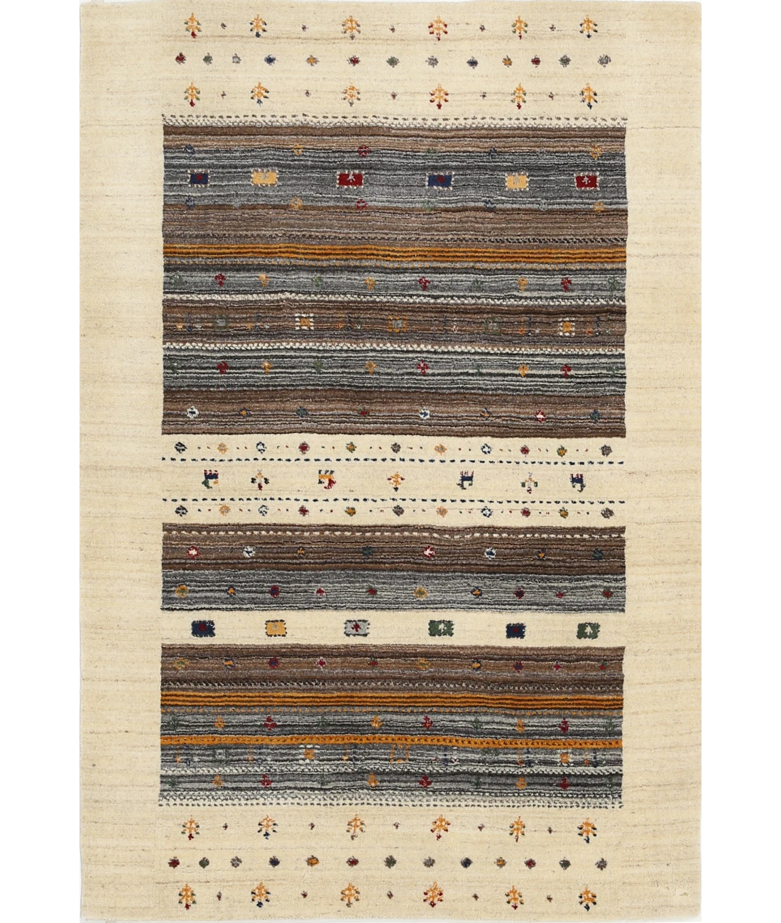 Hand Made Lori Wool Rug 4' 0" X 5' 10"