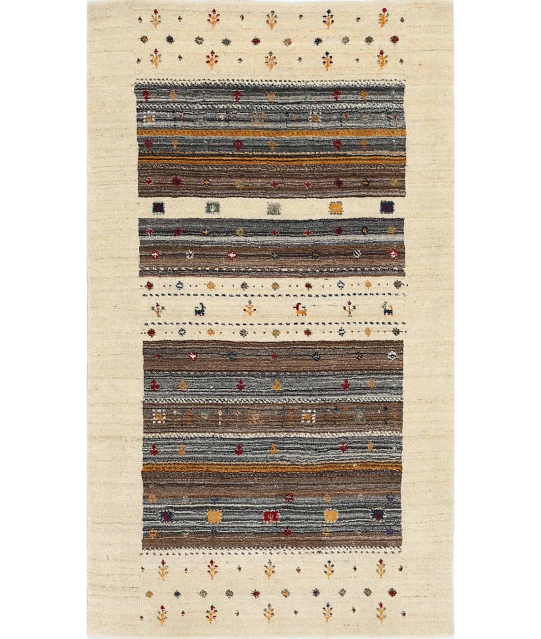 Hand Made Lori Wool Rug 3' 0" X 5' 3"