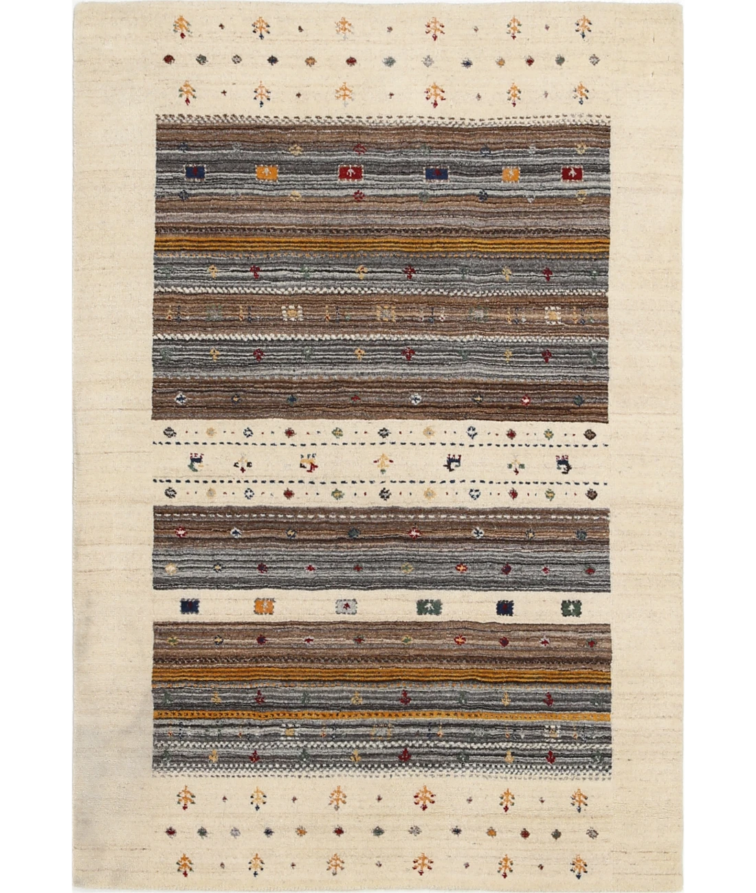 Hand Made Lori Wool Rug 3' 11" X 5' 8"