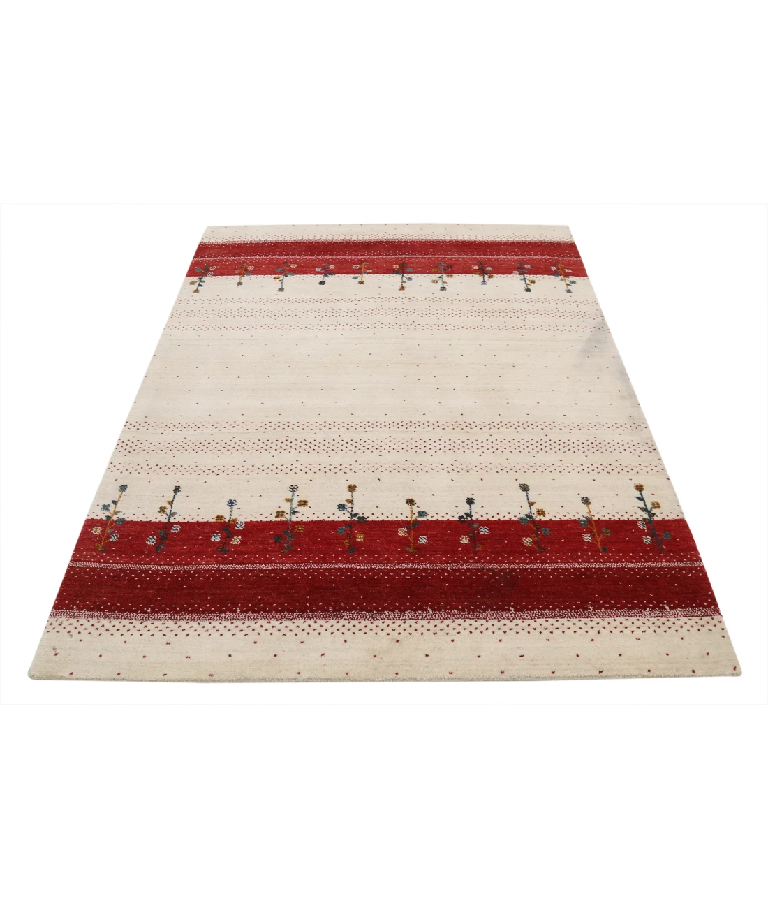 Hand Made Lori Wool Rug 4' 5" X 6' 2"