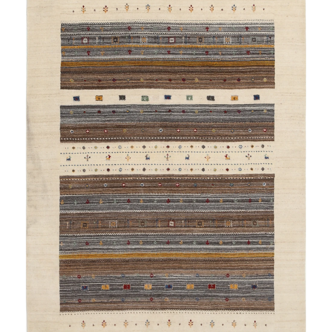 Hand Made Lori Wool Rug 5' 8" X 7' 7"