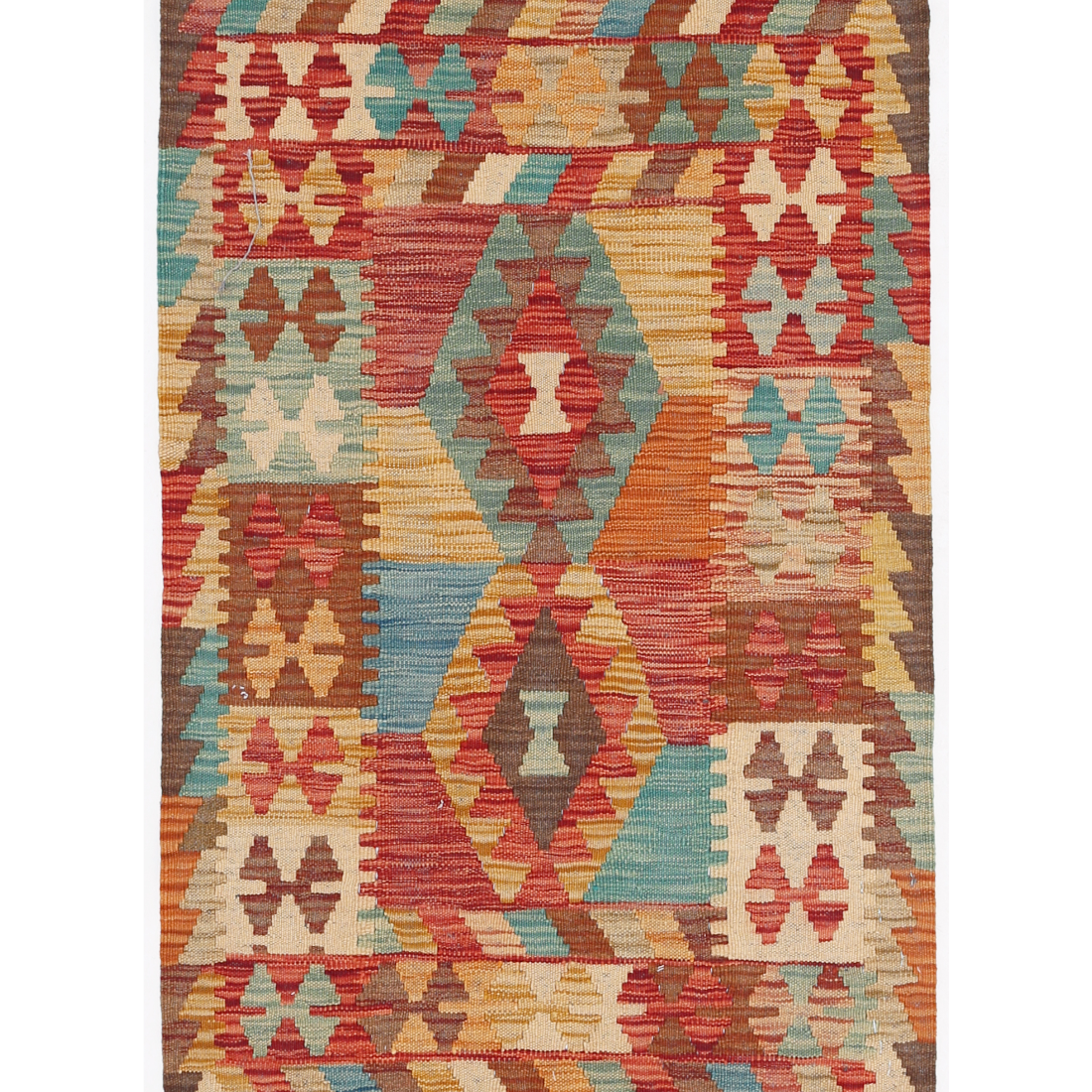 Hand Woven Maimana Kilim Wool Kilim  - 2' 2" X 3' 3"