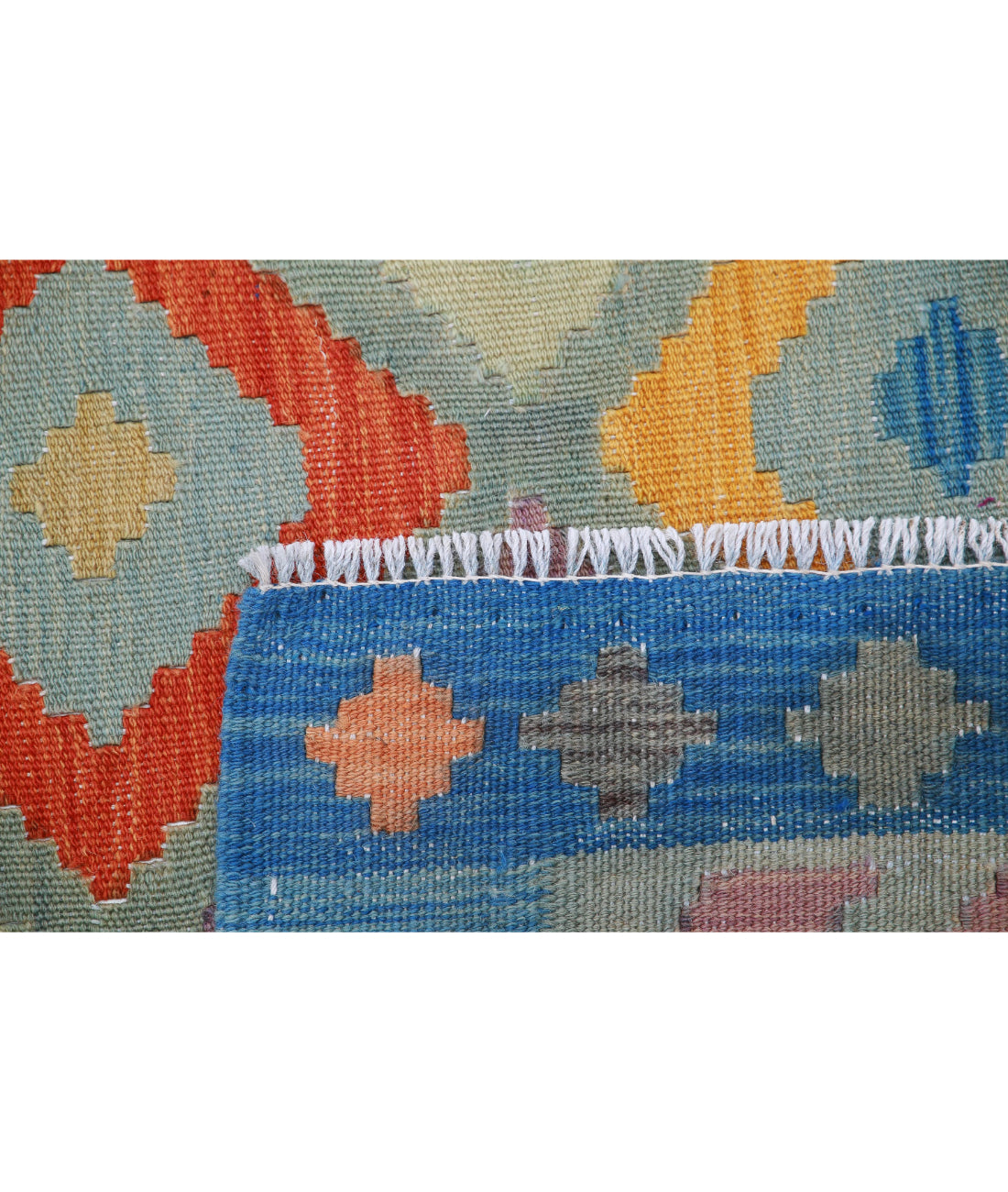 Hand Knotted Maimana Kilim Wool Kilim Rug - 4'11'' x 6'5'' 4'11'' x 6'5'' (148 X 193) / Multi / Multi