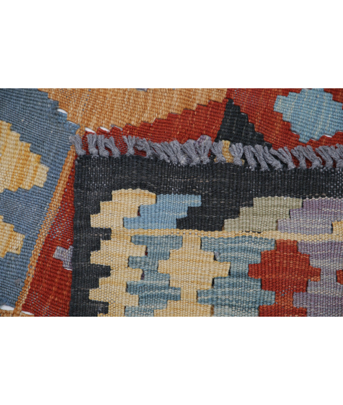 Hand Knotted Maimana Kilim Wool Kilim Rug - 4'1'' x 5'11'' 4'1'' x 5'11'' (123 X 178) / Multi / Multi