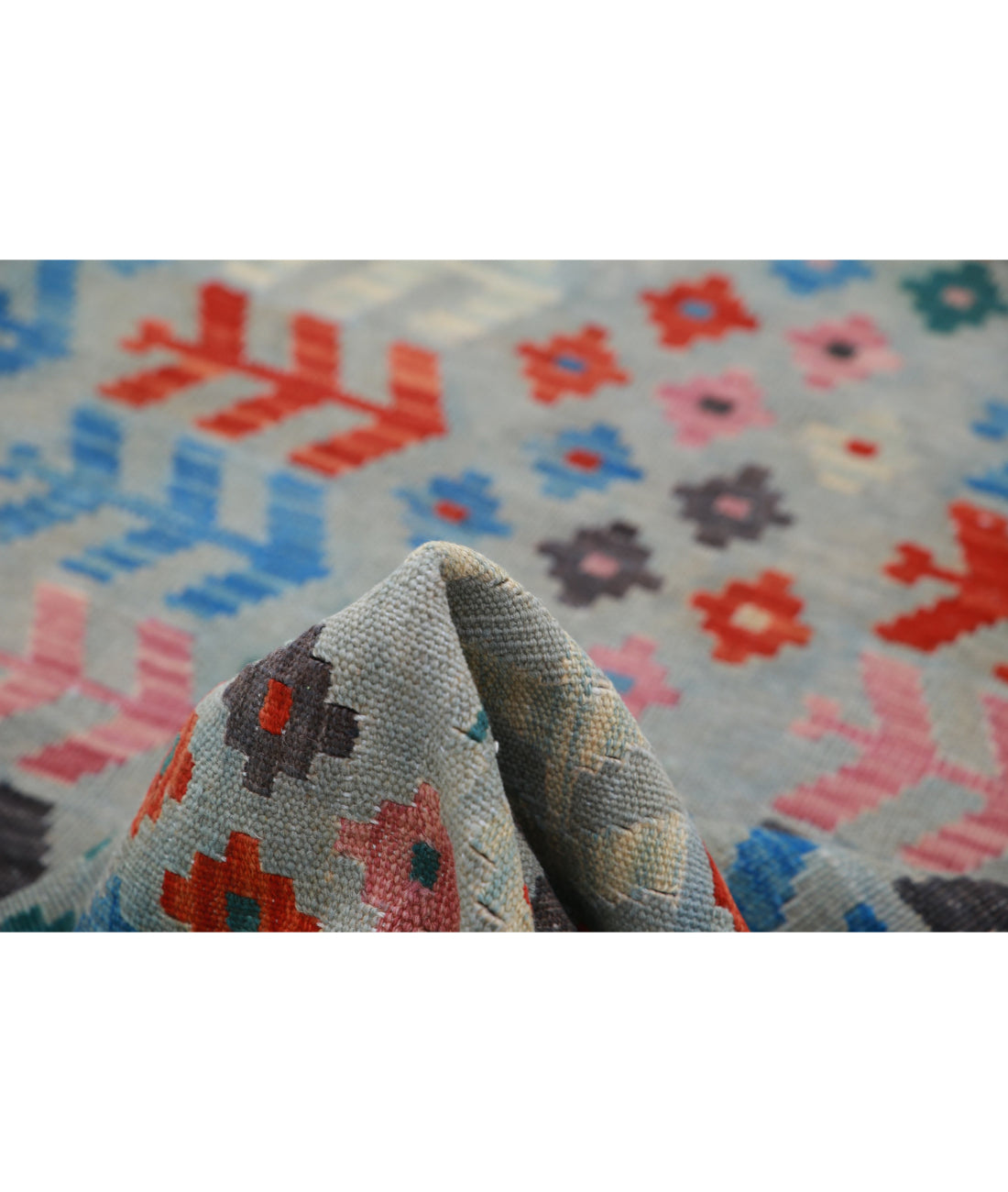 Hand Knotted Maimana Kilim Wool Kilim Rug - 2'6'' x 4'0'' 2'6'' x 4'0'' (75 X 120) / Multi / Multi