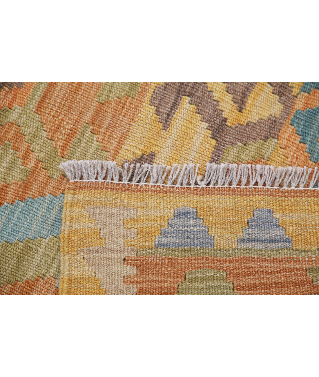 Hand Woven Maimana Kilim Wool Kilim Rug - 2'8'' x 3'11''