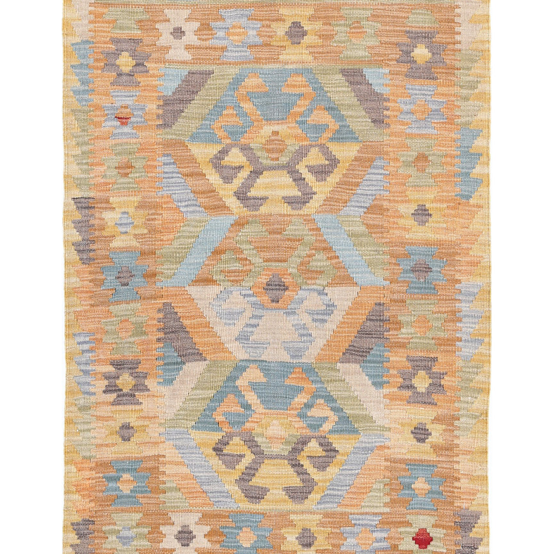 Hand Woven Maimana Kilim Wool Kilim Rug - 2'8'' x 3'11''