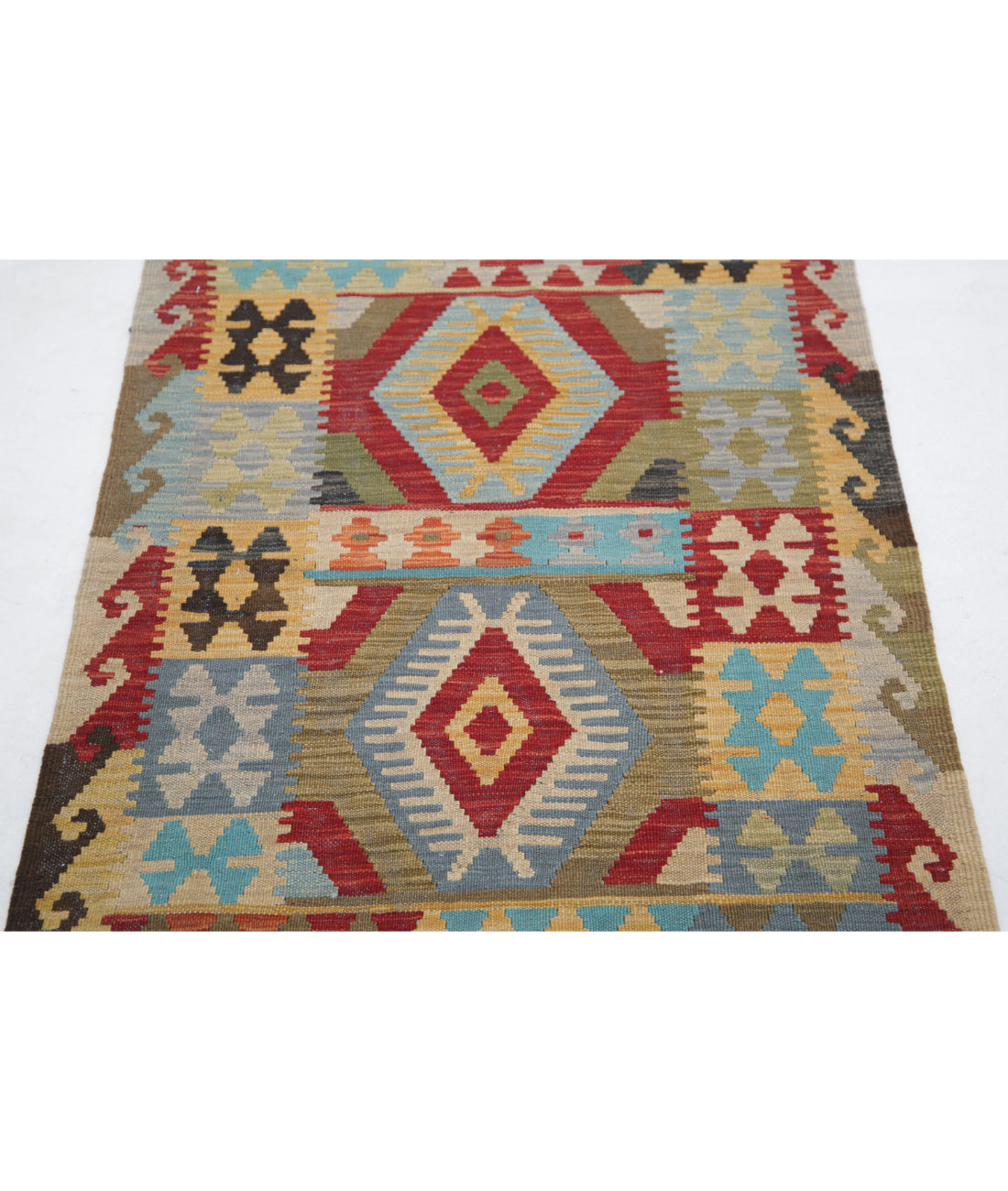 Hand Knotted Maimana Kilim Wool Kilim Rug - 2'8'' x 4'2'' 2'8'' x 4'2'' (80 X 125) / Multi / Multi