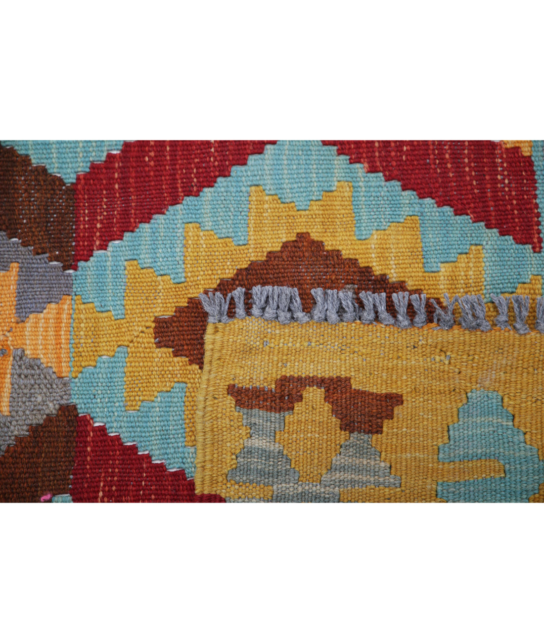 Hand Woven Maimana Kilim Wool Kilim Rug - 2'8'' x 4'0''