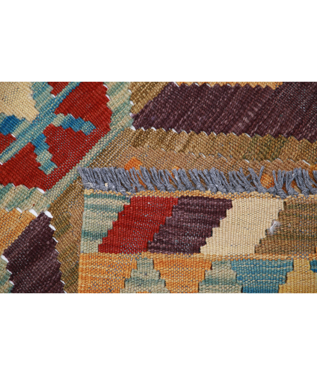 Hand Knotted Maimana Kilim Wool Kilim Rug - 3'2'' x 5'2'' 3'2'' x 5'2'' (95 X 155) / Multi / Multi
