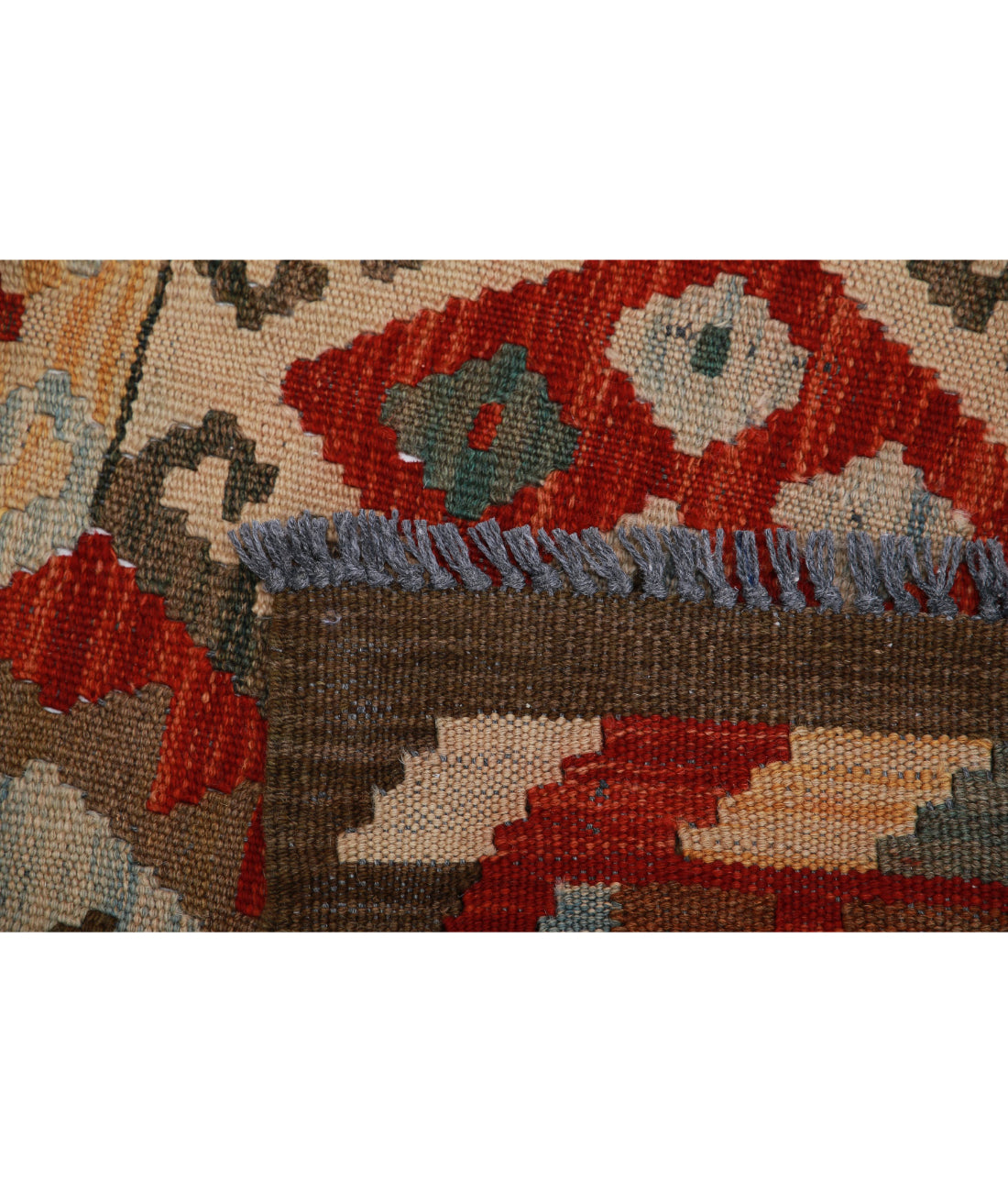Hand Knotted Maimana Kilim Wool Kilim Rug - 3'2'' x 4'10'' 3'2'' x 4'10'' (95 X 145) / Multi / Multi