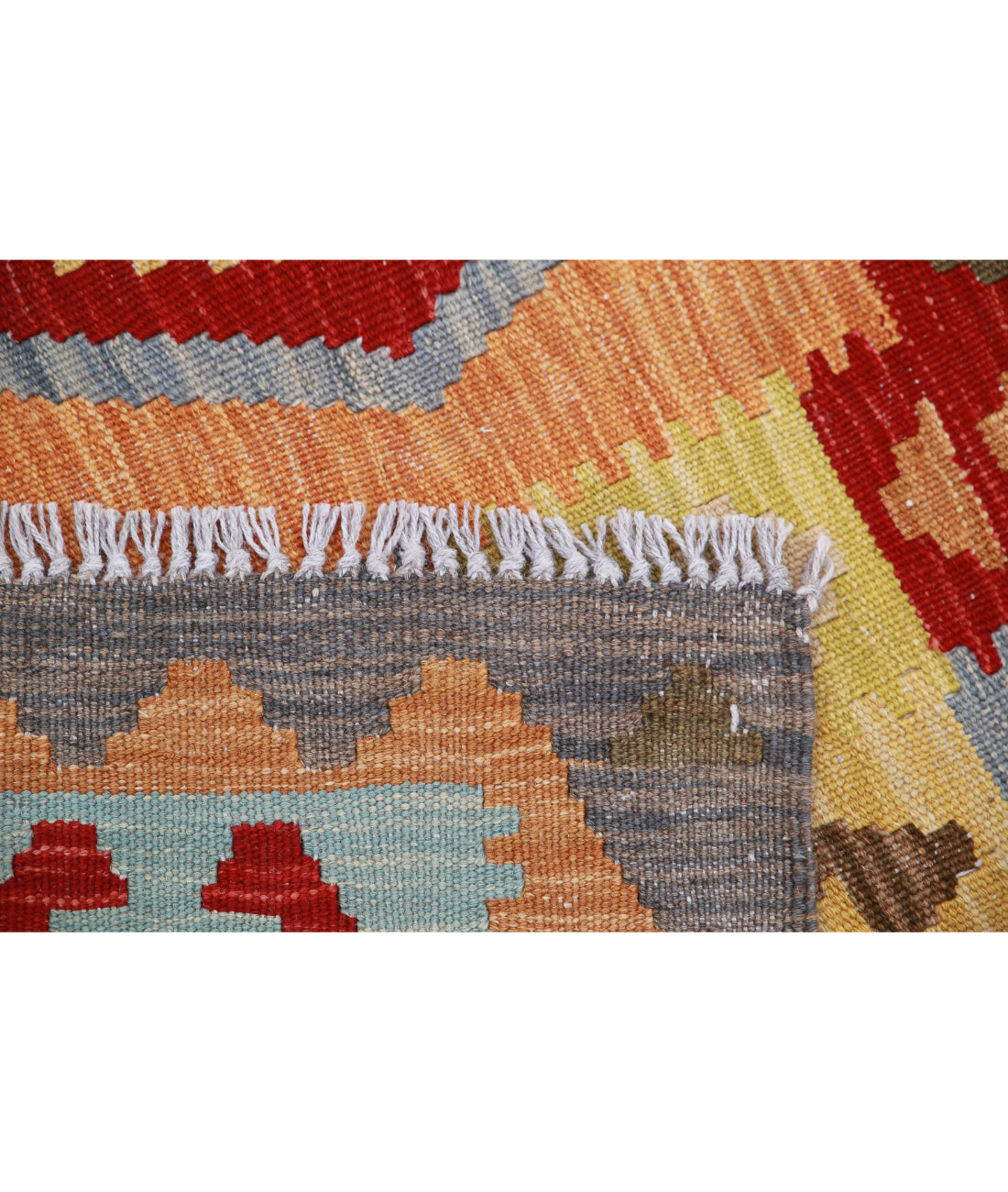 Hand Knotted Maimana Kilim Wool Kilim Rug - 3'4'' x 5'0'' 3'4'' x 5'0'' (100 X 150) / Multi / Multi