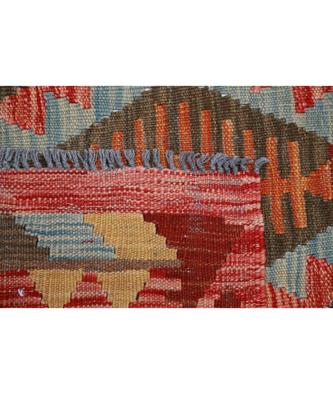 Hand Knotted Maimana Kilim Wool Kilim Rug - 3'2'' x 4'10'' 3'2'' x 4'10'' (95 X 145) / Multi / Multi
