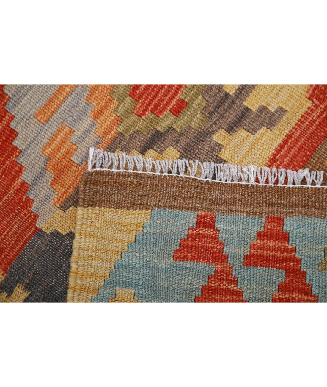 Hand Knotted Maimana Kilim Wool Kilim Rug - 3'1'' x 5'1'' 3'1'' x 5'1'' (93 X 153) / Multi / Multi