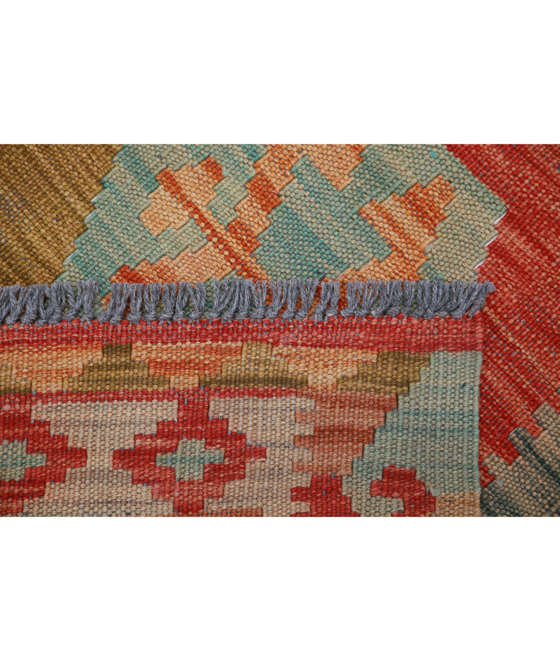 Hand Knotted Maimana Kilim Wool Kilim Rug - 3'2'' x 5'3'' 3'2'' x 5'3'' (95 X 158) / Multi / Multi